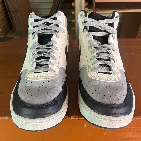 NIKE Court Vision Men\'s Size 10.5 Black Light Smoke Grey Shoes DN3577-002